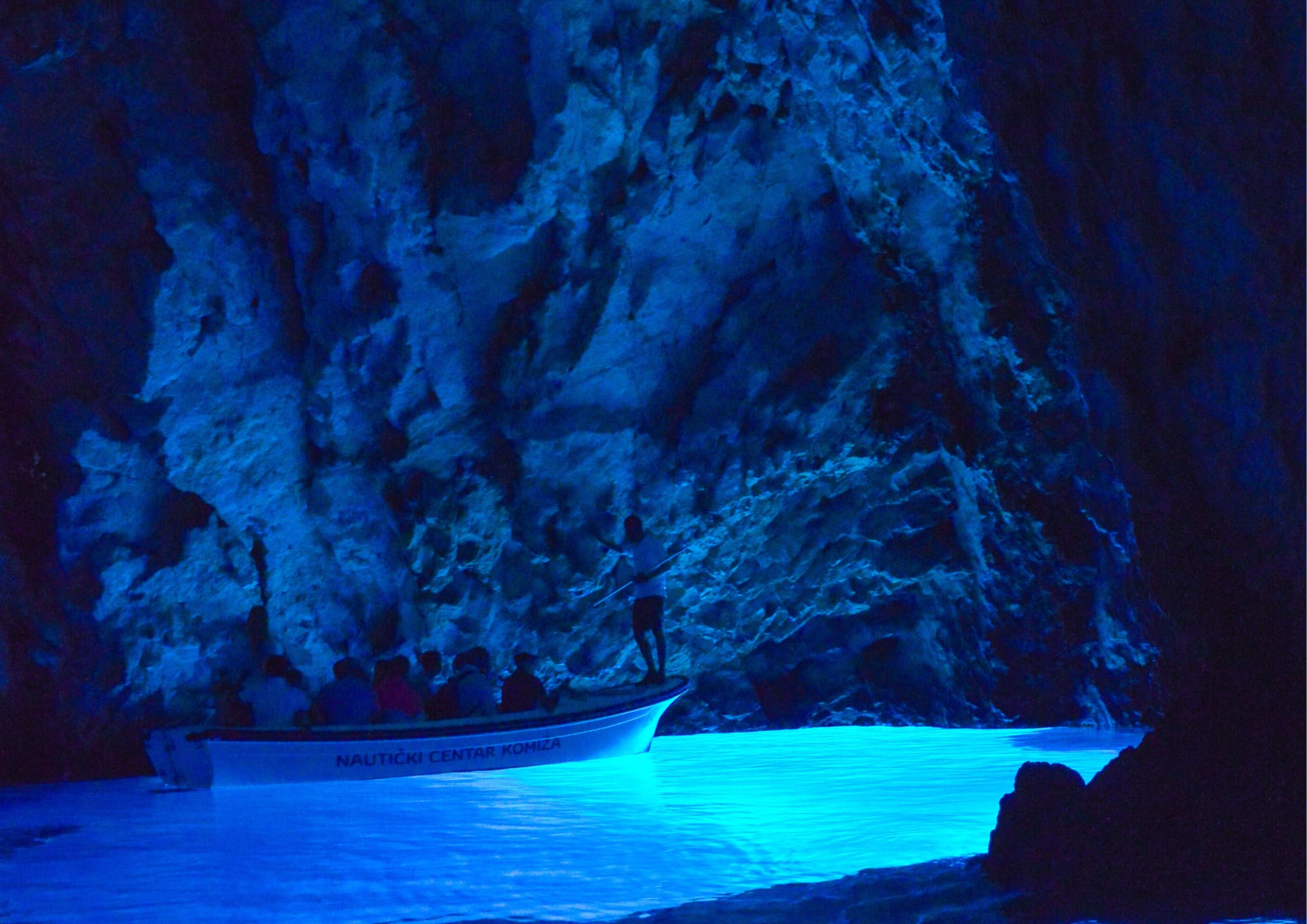 Blue Cave magical blue light
